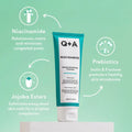 Exfoliating Cleanser for Face Gentle Niacinamide Q+A 125ml