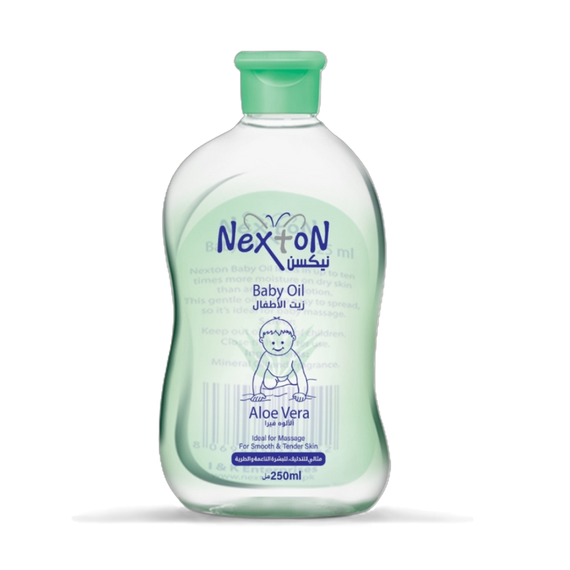 Baby Oil Aloe Vera Hydrating Gentle Massage Oil Nexton 250ml