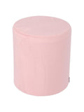 Salon System Pink Round Ladies Chair - Velvet Fabric - 39cm Height