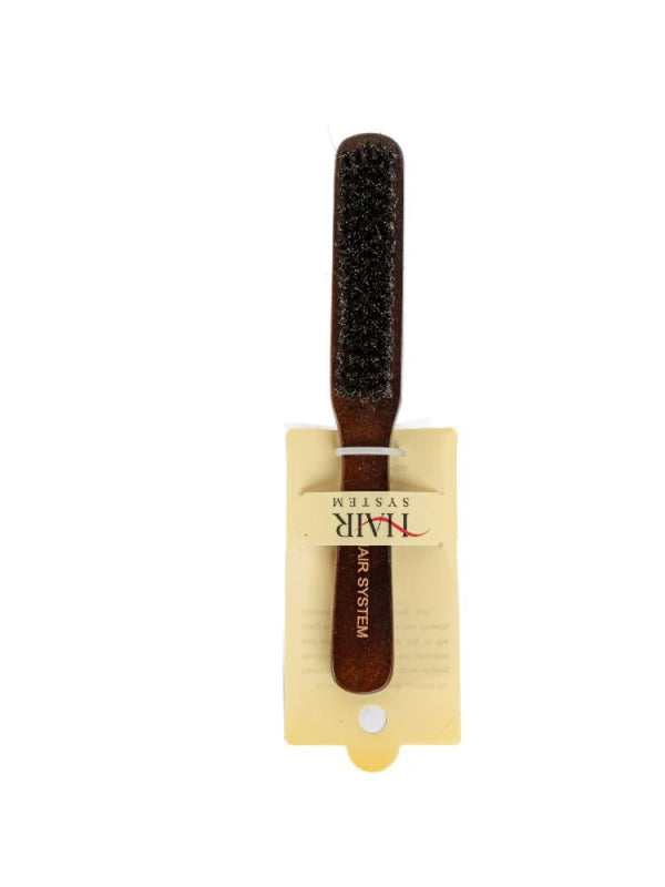 Hair System Small Hair Styling Brush Soft Natural Bristles Compact