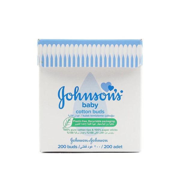 Bamboo Cotton Buds 200 Pieces Baby Care Johnson's