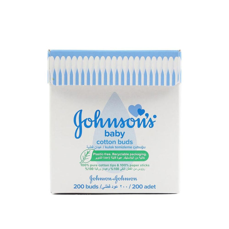 Bamboo Cotton Buds 200 Pieces Baby Care Johnson's