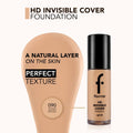 Flormar HD Invisible High Definition Foundation, SPF 30, 90 Golden Natural