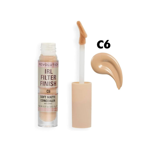 Revolution Filter Finish Concealer C6 Beige Full Coverage 6g