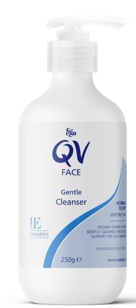 Face Cleanser Gentle Hydrating Sensitive Skin Formula QV 250g