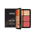 Yolande Beauty My Life Cream Blush and Contour Palette, 12 Shades, 51.6g