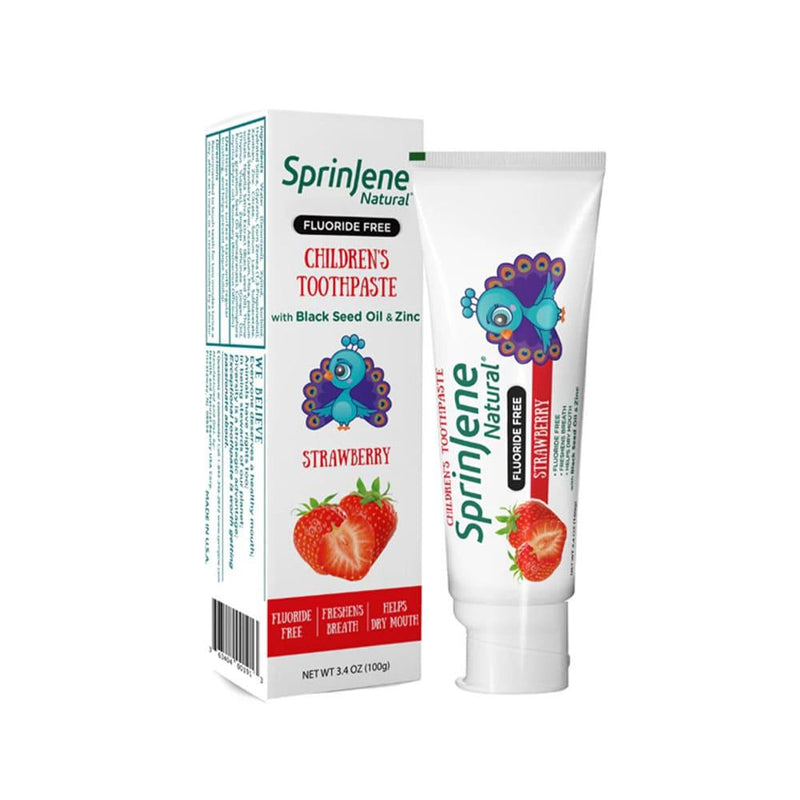 Kids Toothpaste Strawberry Fluoride-Free Zinc Sprinjene 100g