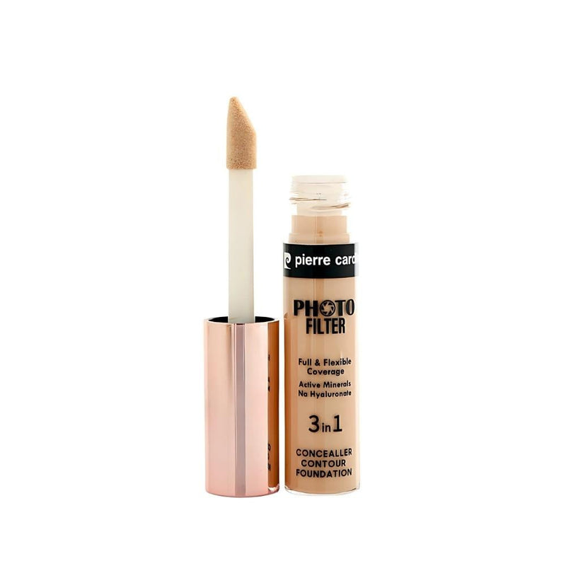 Pierre Cardin Photo Filter Liquid Concealer, High Coverage, 823 Tan