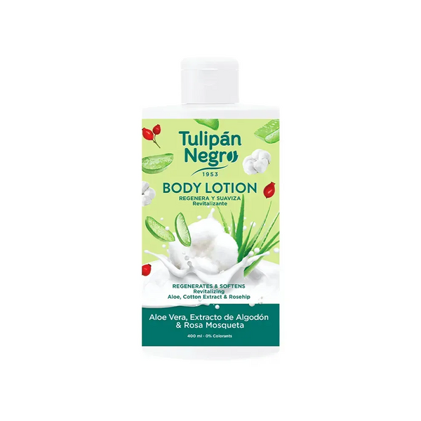 Tulipan Negro Aloe Vera Cotton and Rose Body Lotion 400ml