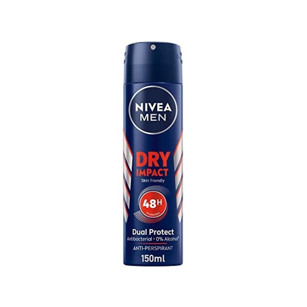 Nivea Men Dry Impact Deodorant Spray 48-Hour Protection 150ml