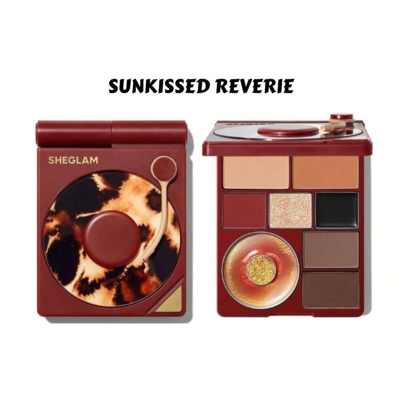 Sheglam Vinyl Pop Colour Eyeshadow Palette Sun Kissed Reverie with Shimmer and Matte Shades