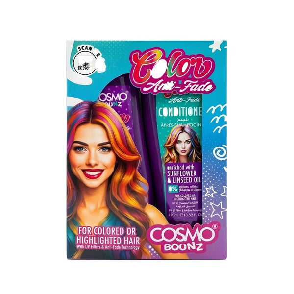 Shampoo and Conditioner Set for Colored Hair Anti-Fade Cosmo Bounce 2x400ml
