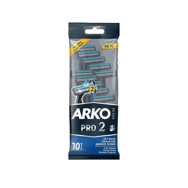 Arko Pro Men's Double Blade Razor Blades (10 Count)