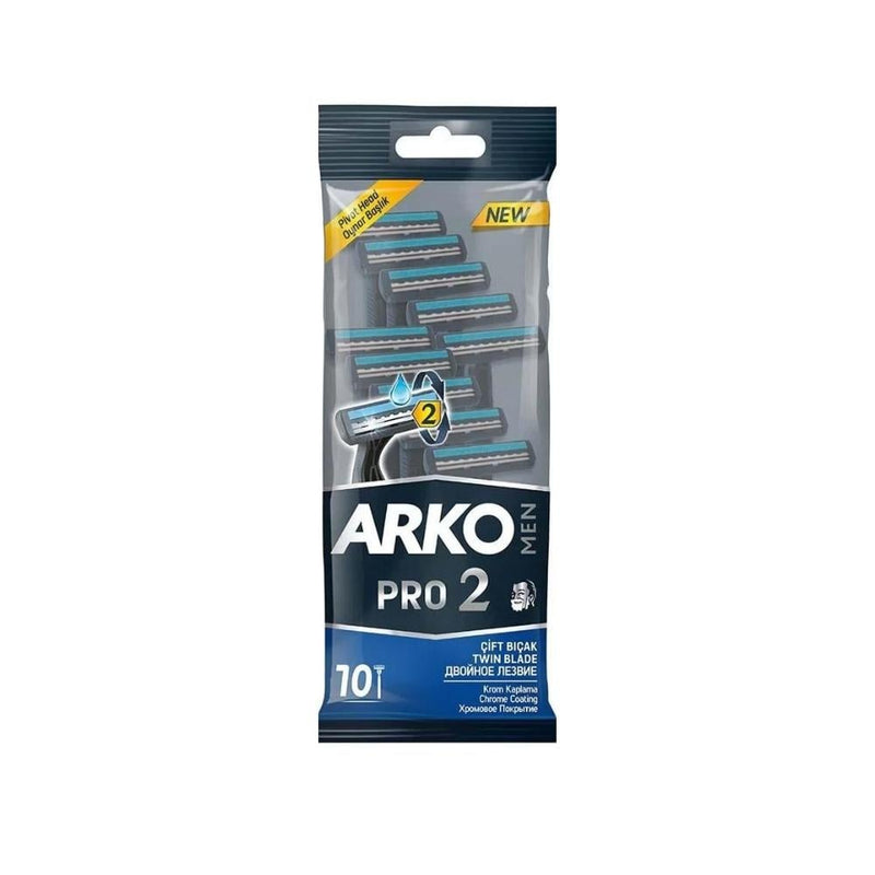 Arko Pro Men's Double Blade Razor Blades (10 Count)