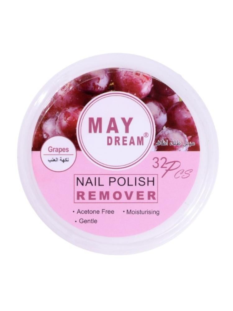May Dream Nail Polish Remover - 32 Pieces - Orange Scented