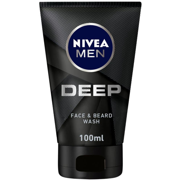 Face And Beard Wash Deep Cleansing Active Carbon Nivea 100ml