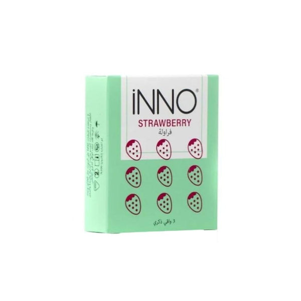 Best Flavored Condoms Strawberry Natural Latex iNNO 3 pcs