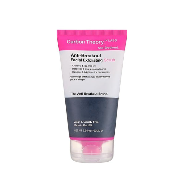 Carbon Theory Charcoal & Tea Tree Oil Facial Scrub, 100ml