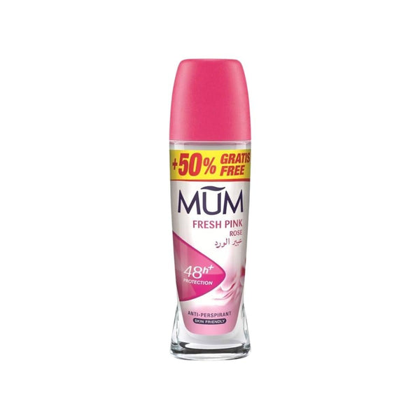 Mum Rose Scent Roll-On Deodorant, Alcohol-Free, 75ml
