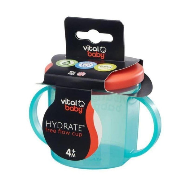Free Flow Cup For Early Weaning Hydrate Pop Vital Baby 200ml