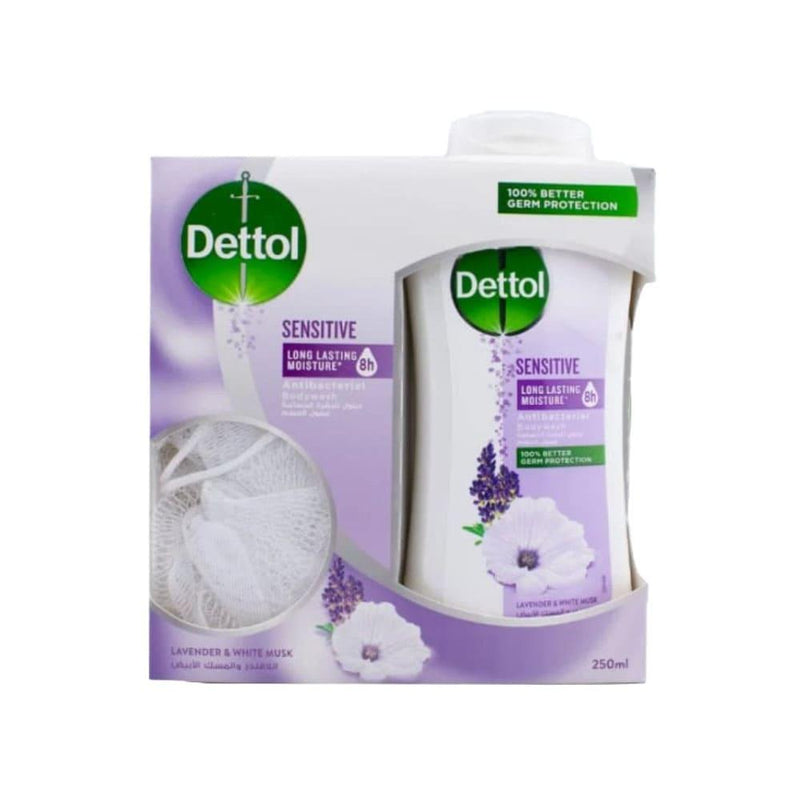 Antibacterial Body Wash for Sensitive Skin Gentle Hydrating Dettol 250ml