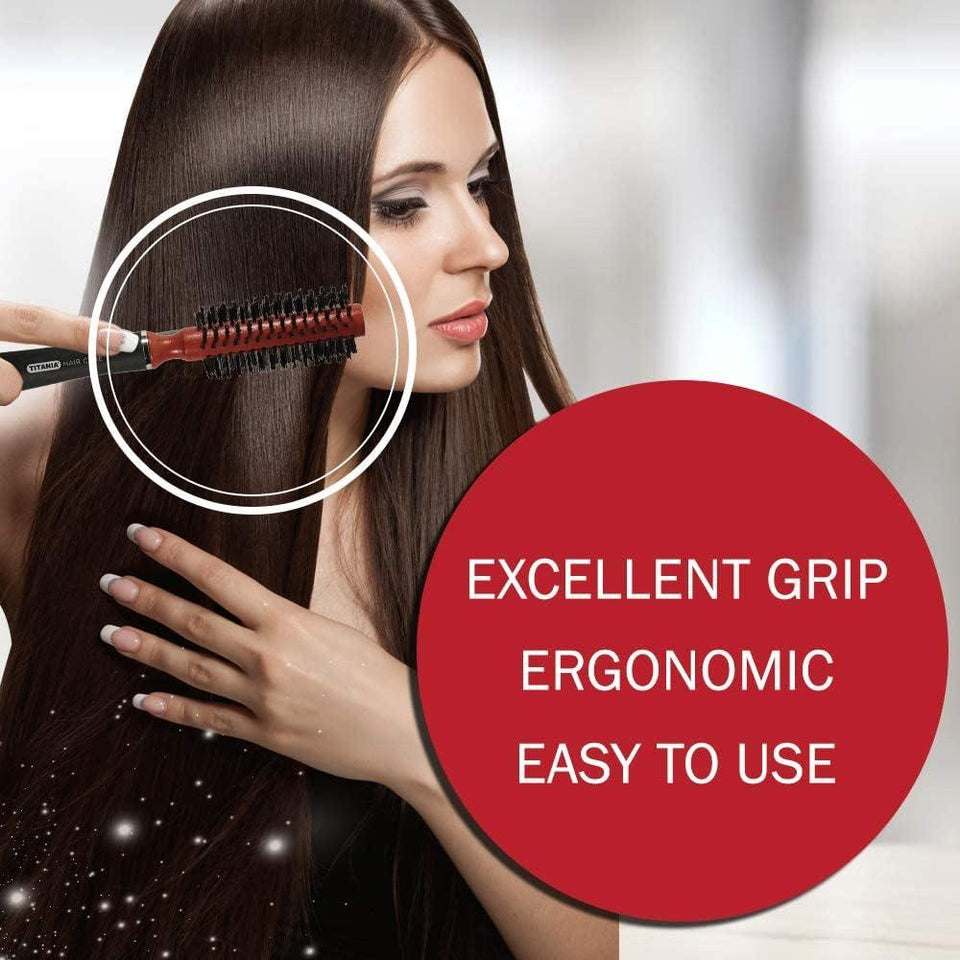 Titania Wooden Hairbrush Styling Hair Brush Model 1783 1783