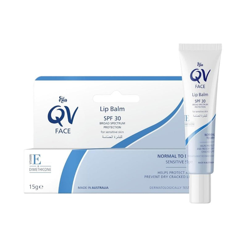 QV Lip Balm SPF 30 for Sensitive Skin, 15g