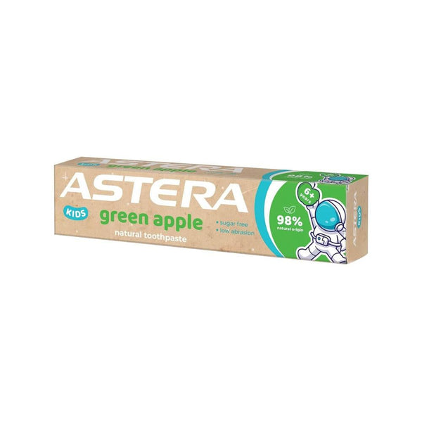 Kids Toothpaste Green Apple Natural Fluoride ASTERA 50ml
