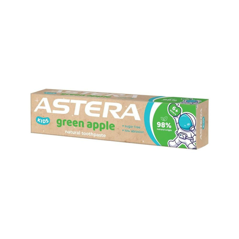 Kids Toothpaste Green Apple Natural Fluoride ASTERA 50ml