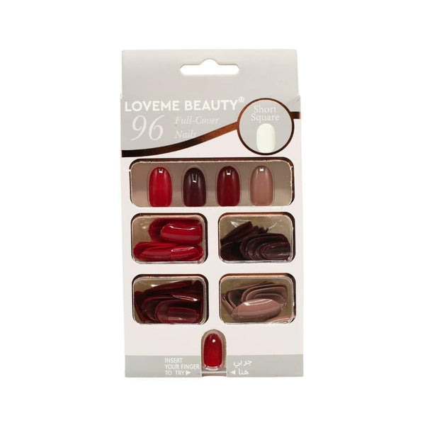 Lavme Beauty Artificial Nails, 96 Pieces, Assorted Sizes, Nail Art