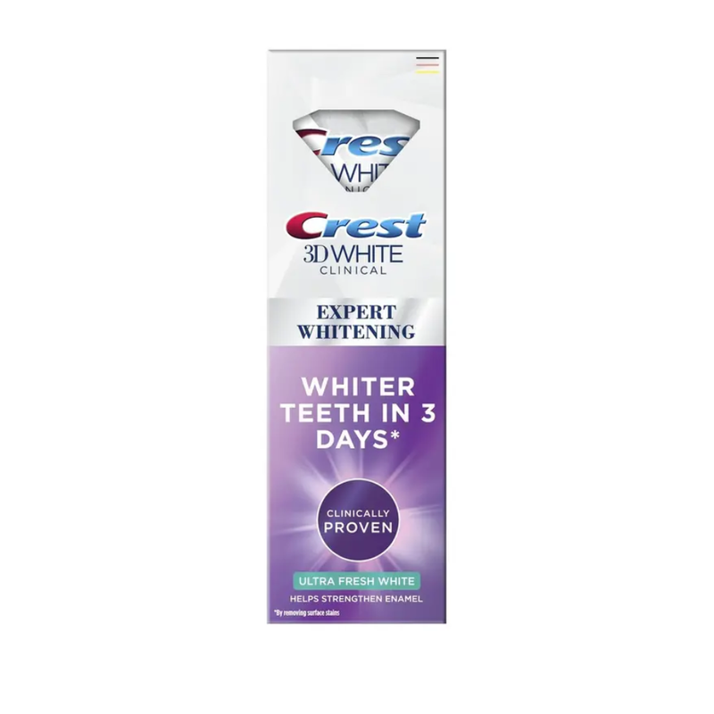 Crest 3D White Clinic Ultra Fresh Toothpaste - Fluoride - 75ml