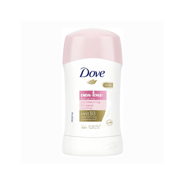 Dove Even Tone Renewal Flower Antiperspirant Deodorant Stick, 40g