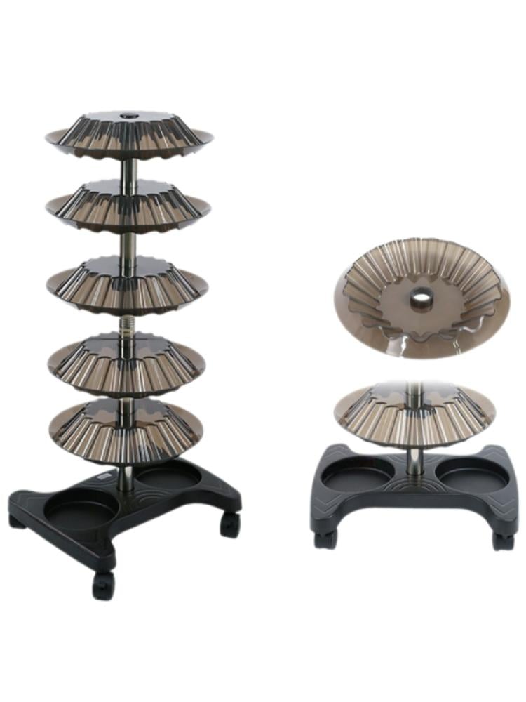Salon System Nail Polish Holder Trolley, Large, 6-Tier