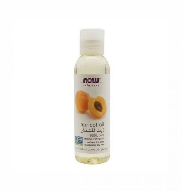 Now Organic Apricot Oil 100% Pure Skin and Hair Moisturizer 118ml