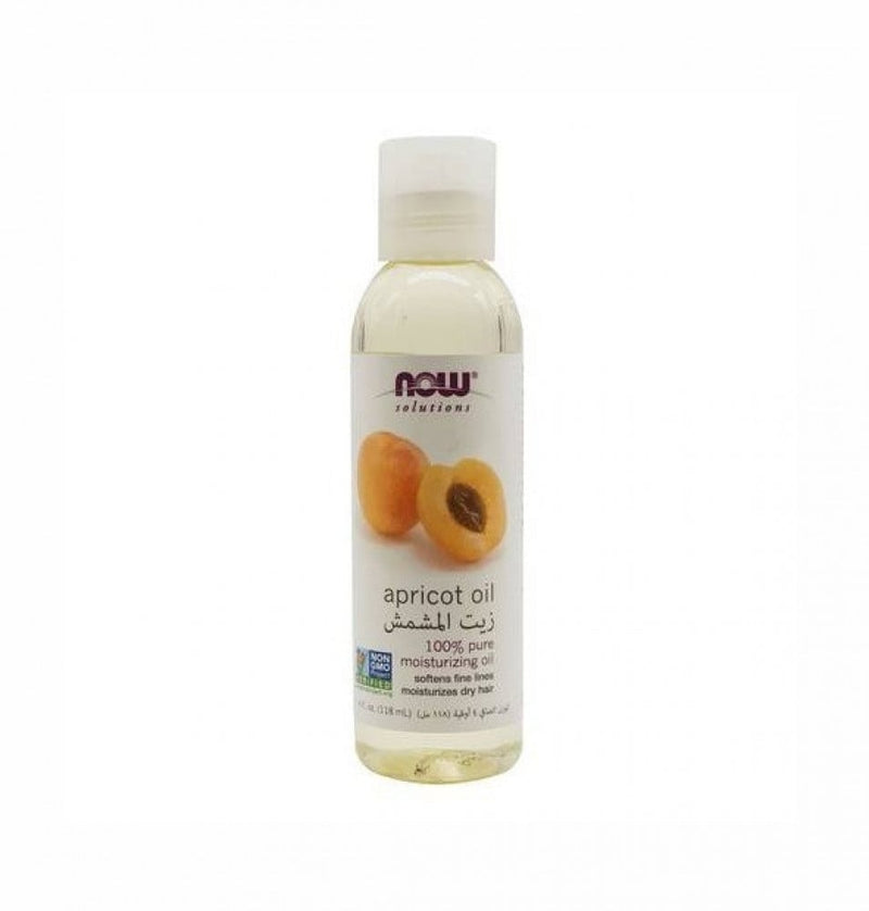 Now Organic Apricot Oil 100% Pure Skin and Hair Moisturizer 118ml