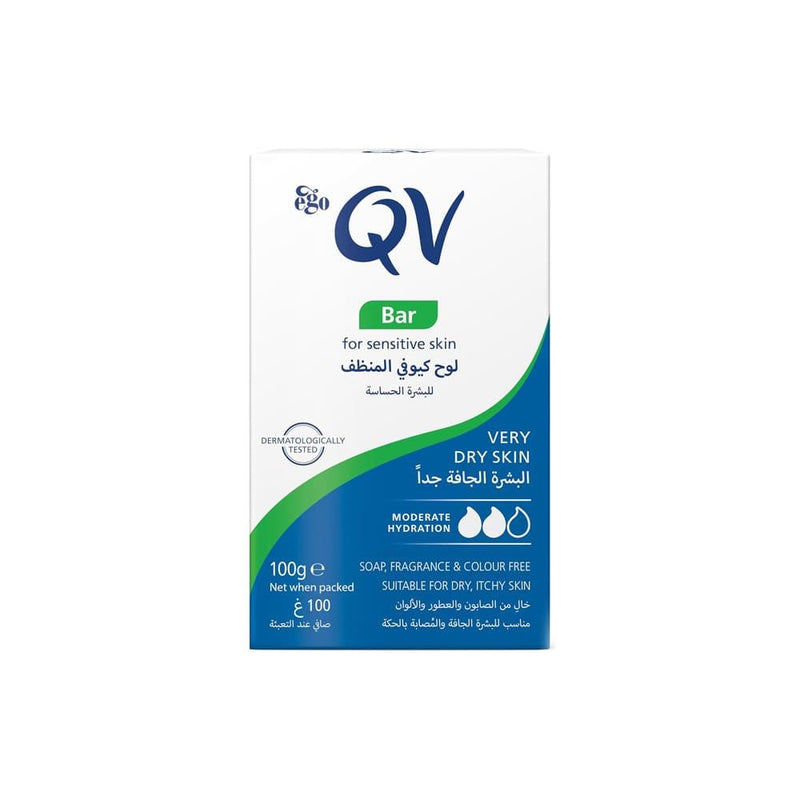 Skin Rx Cleansing Bar Soap-Free Sensitive QV 100g