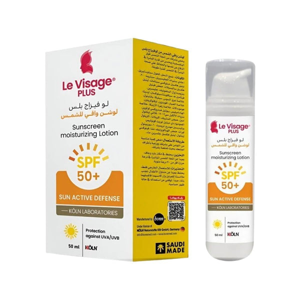 Le Visage Plus Sunscreen Lotion SPF 50+ UVA UVB Protection 50ml