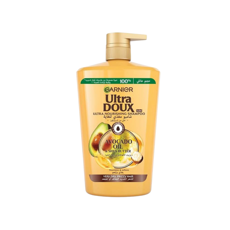 Garnier Ultra Doux Avocado Oil Shampoo, For Very Dry Hair, 1000ml