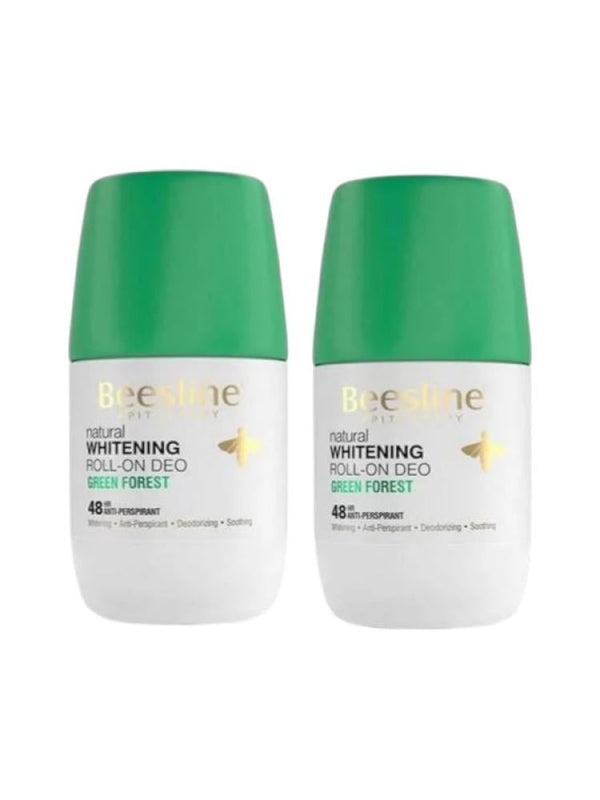 Beesline Skin Brightening Roll-On Deodorant with Forest Scent - 2 Count