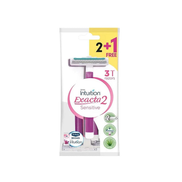 Schick Exacta Women's Razor with 2 Blades and 3 Count Pack