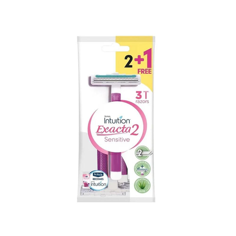 Schick Exacta Women's Razor with 2 Blades and 3 Count Pack