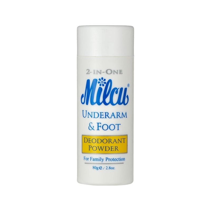 Milcu Deodorant Powder for Underarm and Foot, 80g