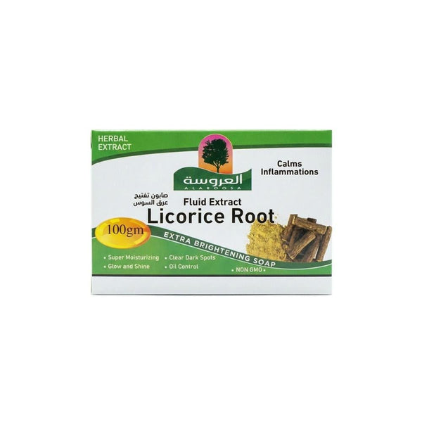 Natural Bar Soap Brightening Licorice Root Al Aroosa 100g
