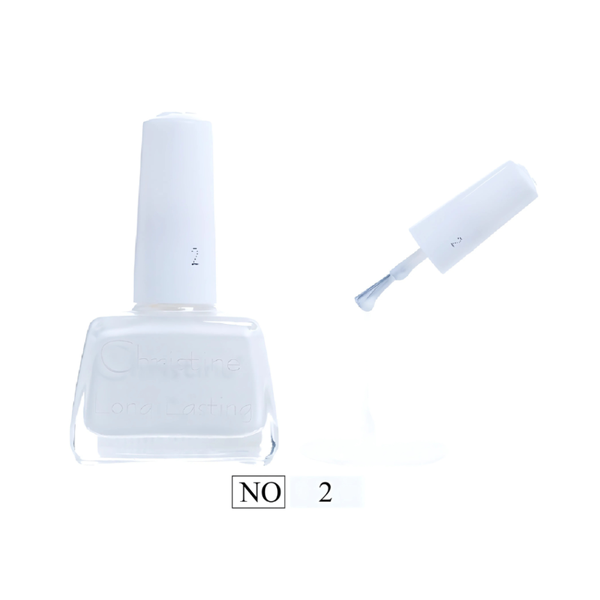 Christine Nail Polish No. 02 Glossy Quick-Drying Long-Lasting