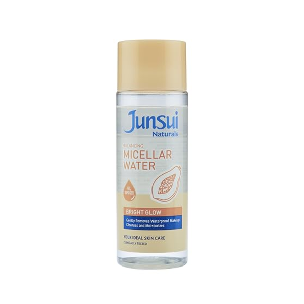 Junsui Naturals Bright Glow Micellar Cleansing Water Makeup Remover 140 ml