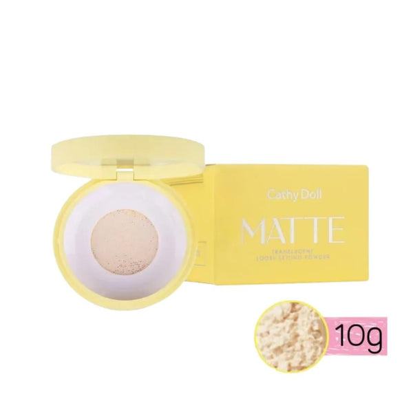 Cathy Doll Matte Setting Powder, Shine-Reducing Face Powder, 10g