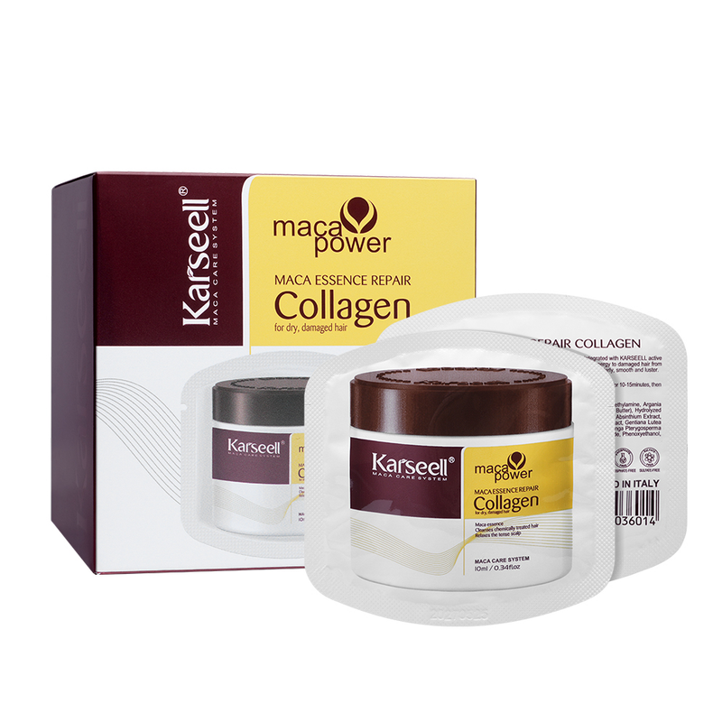 Hair Mask Trial Set Collagen For Dry And Damaged Hair Karseell 24 x 10ml