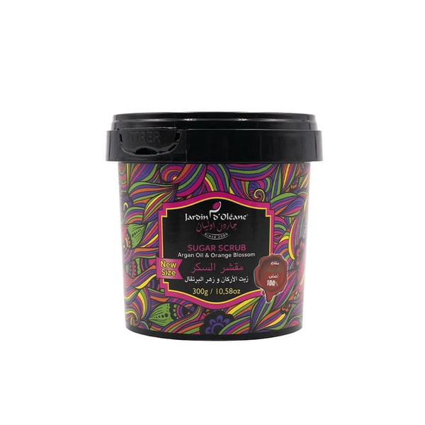 Sugar Body Scrub Moroccan Argan Oil Orange Blossom Jardin d'Oleane 300g