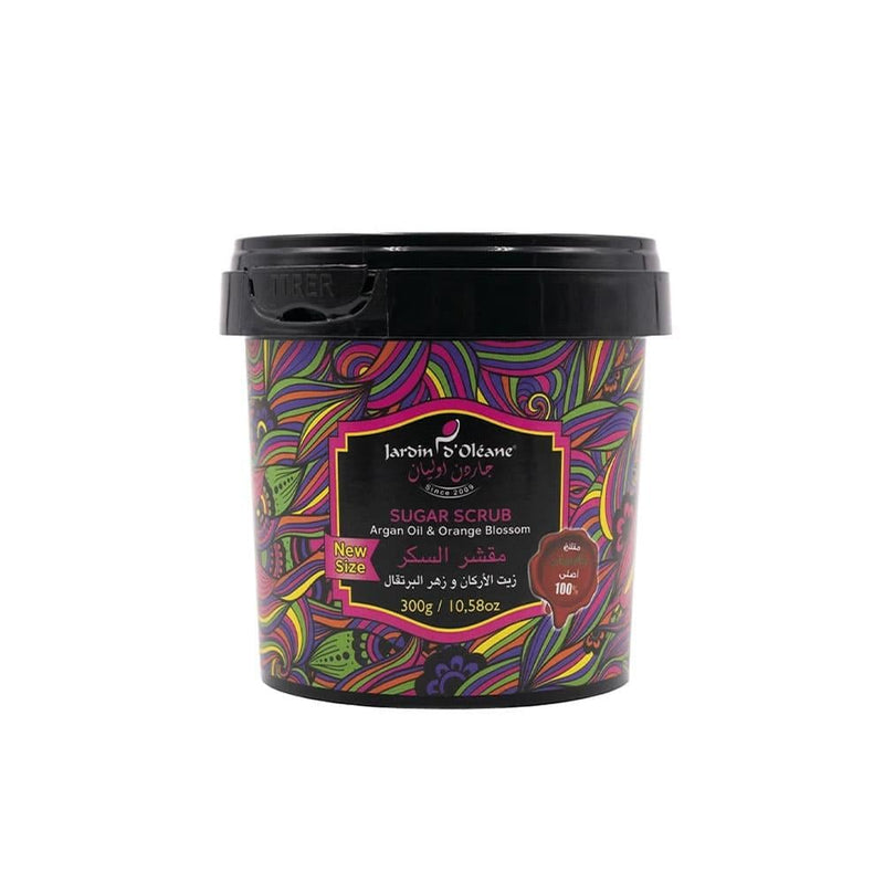 Sugar Body Scrub Moroccan Argan Oil Orange Blossom Jardin d'Oleane 300g