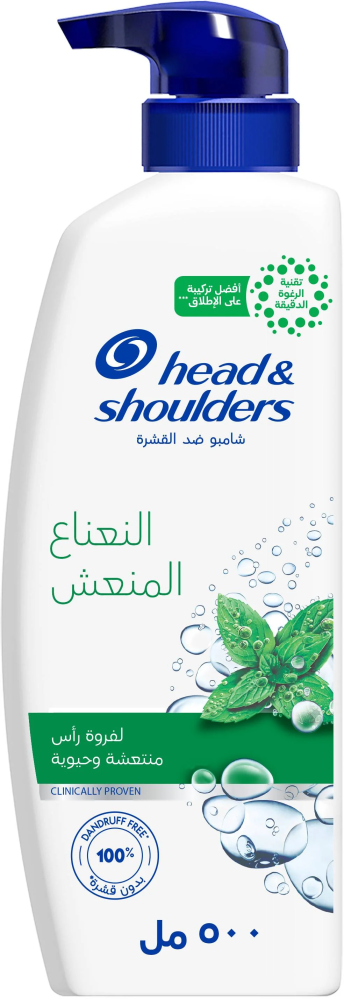 Best Anti Dandruff Shampoo Refreshing Mint Scalp Care Head&Shoulders 500ml